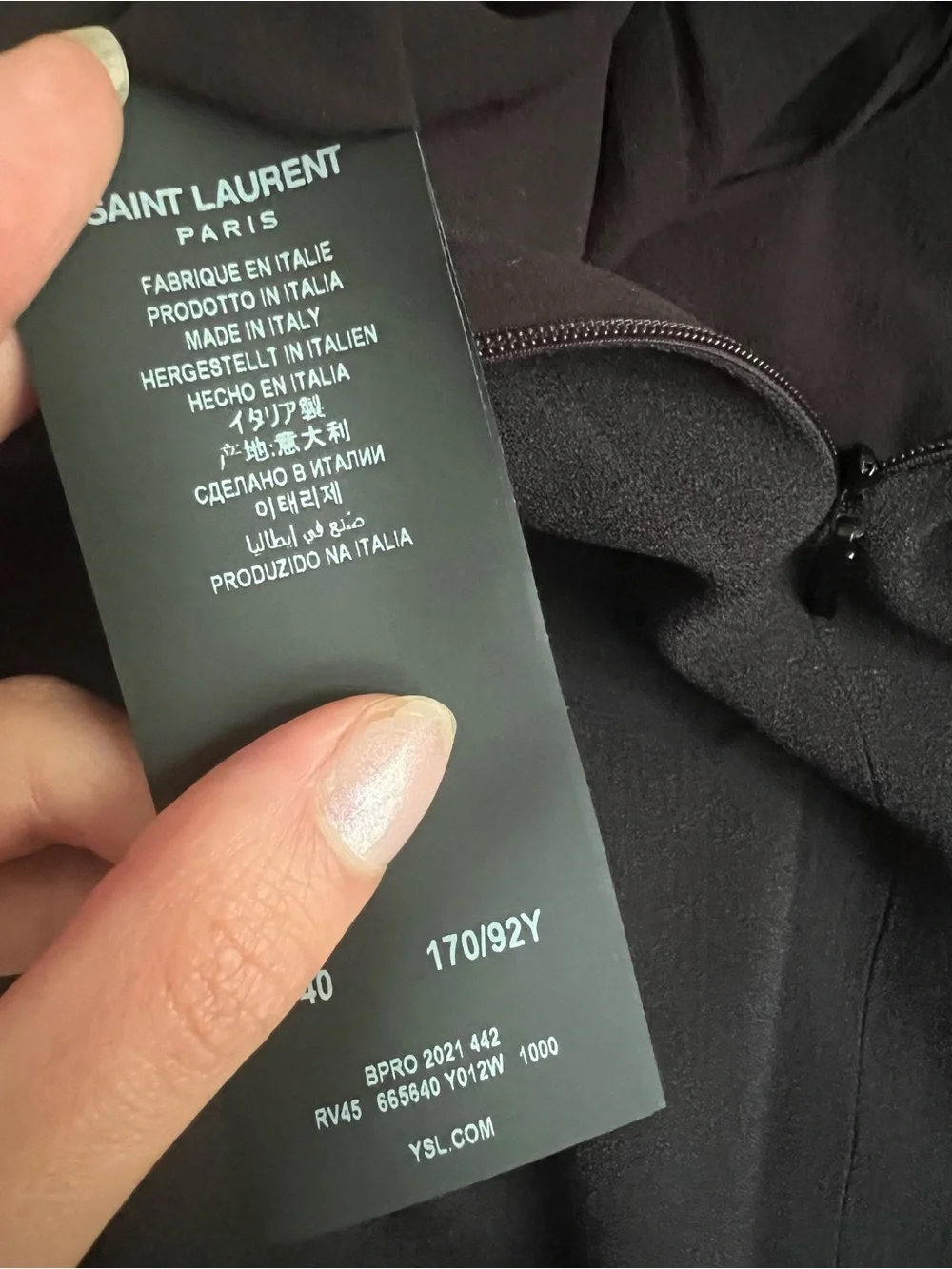 Saint Laurent Baby Doll V Neck Dress 🖤 - Picture 4 of 7
